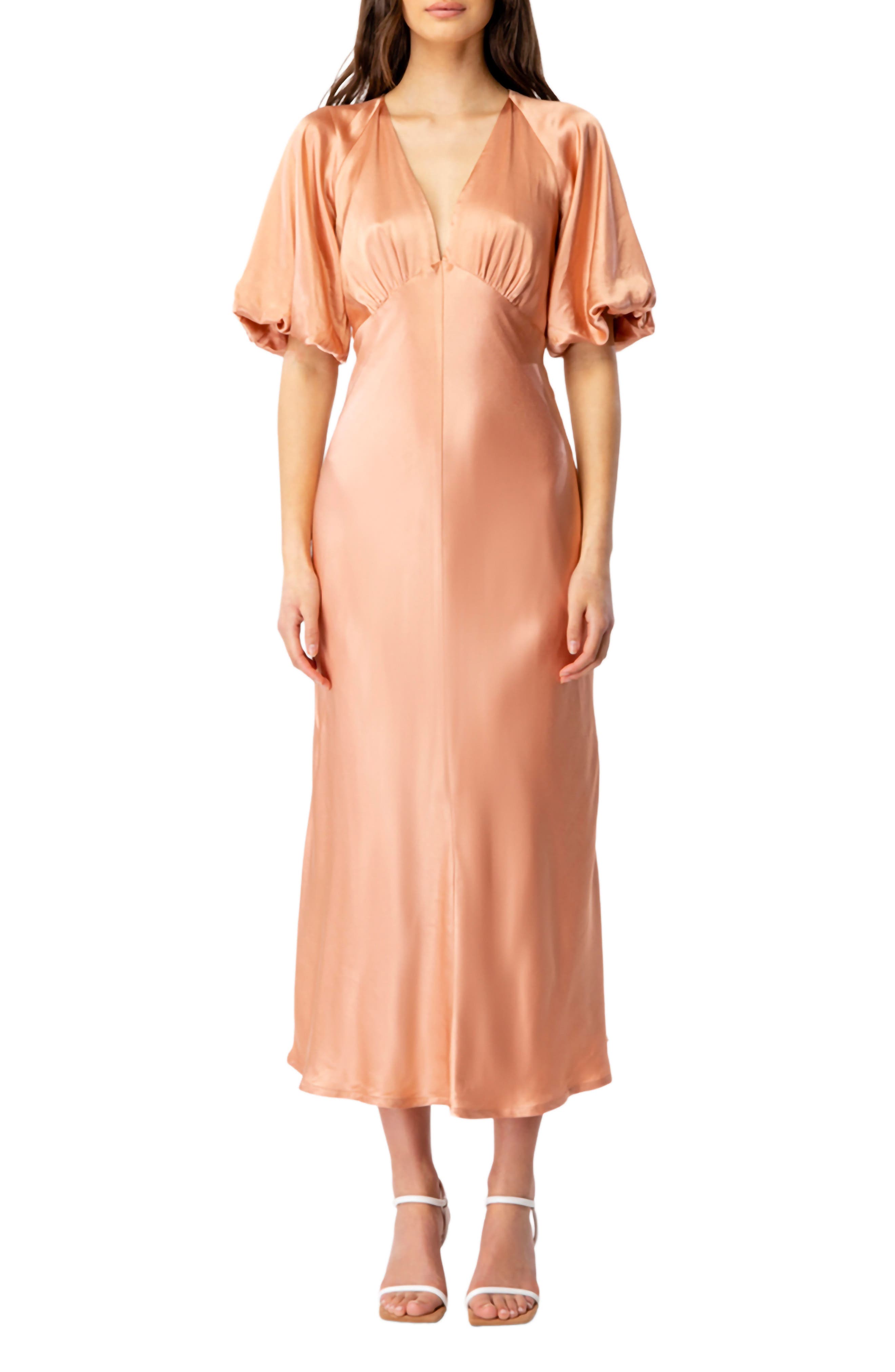 Bardot Everleigh Satin Midi Dress ...